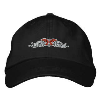 Gorra Bordada Casquillo bordado diseño de la mariposa de monarca