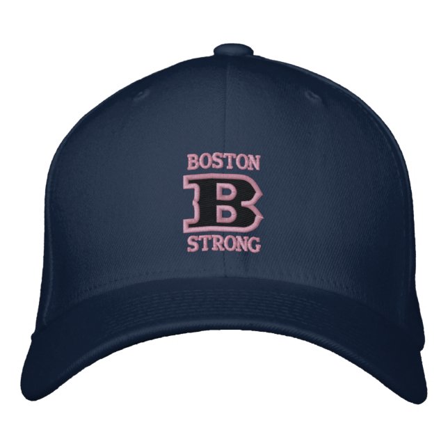 Gorra Bordada Casquillo bordado FUERTE de BOSTON B (Anverso)