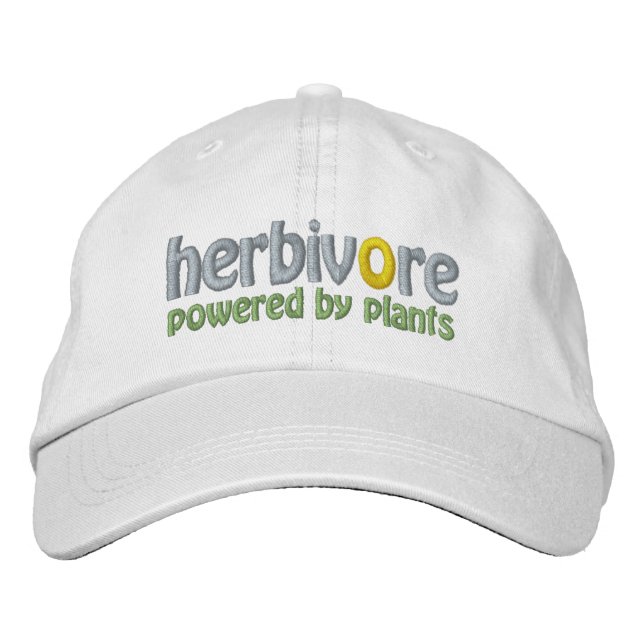 Gorra Bordada Casquillo de la bola del herbívoro (Anverso)