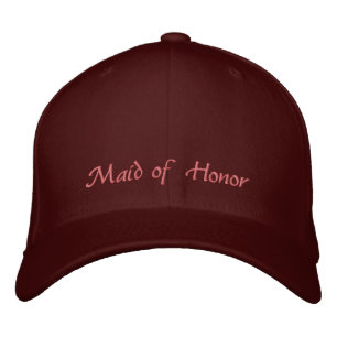 Gorra Bordada Casquillo de la doncella de honor