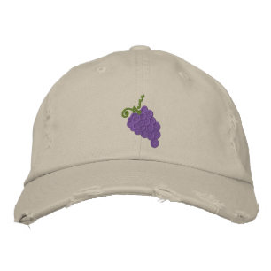Gorra Bordada Casquillo de uvas embravecidas