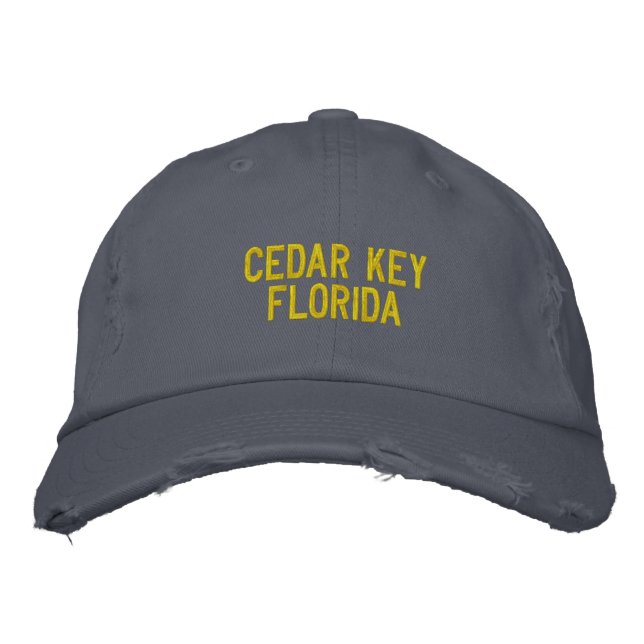 Gorra Bordada Cedar Key, Florida (Anverso)