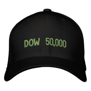 Gorra Bordada Celebración del mercado de valores de Dow 50.000