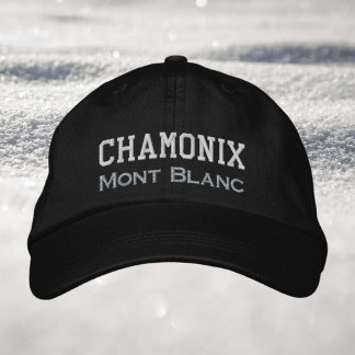 Gorra Bordada Chamonix France Mont Blanc vacaciones de invierno