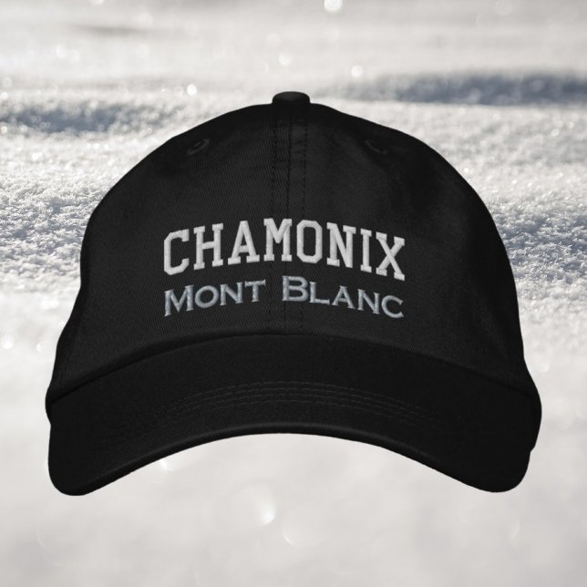 Gorra Bordada Chamonix France Mont Blanc vacaciones de invierno (Subido por el creador)