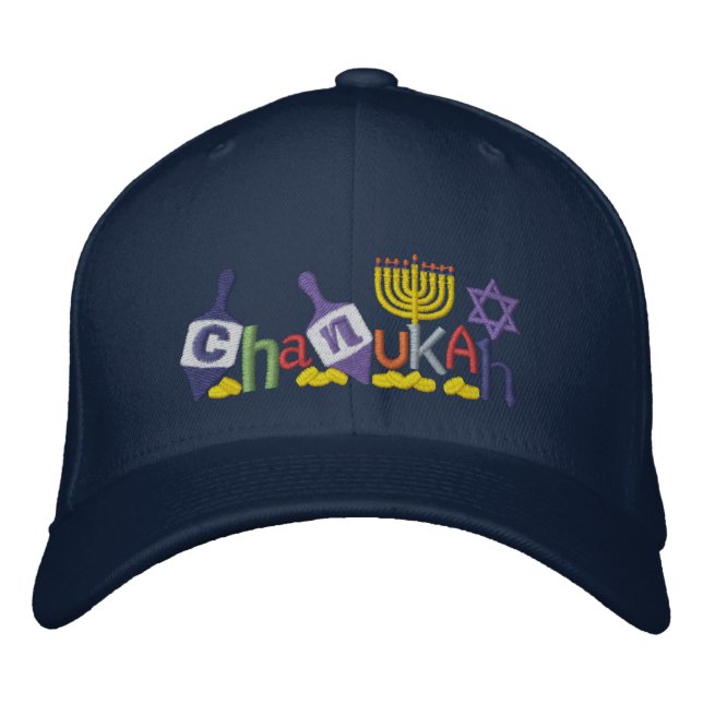Gorra Bordada Chanukah Letters (Anverso)