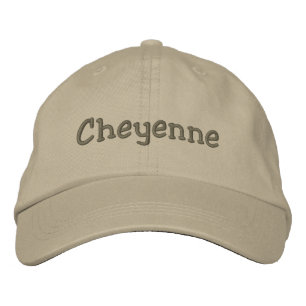 Gorra Bordada Cheyenne Nombre Béisbol Embroidado Khaki