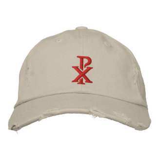 Gorra Bordada Chi Rho católico