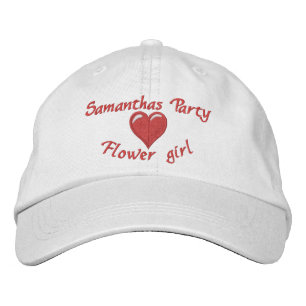 Gorra Bordada Chica de flores de fiesta de soltera