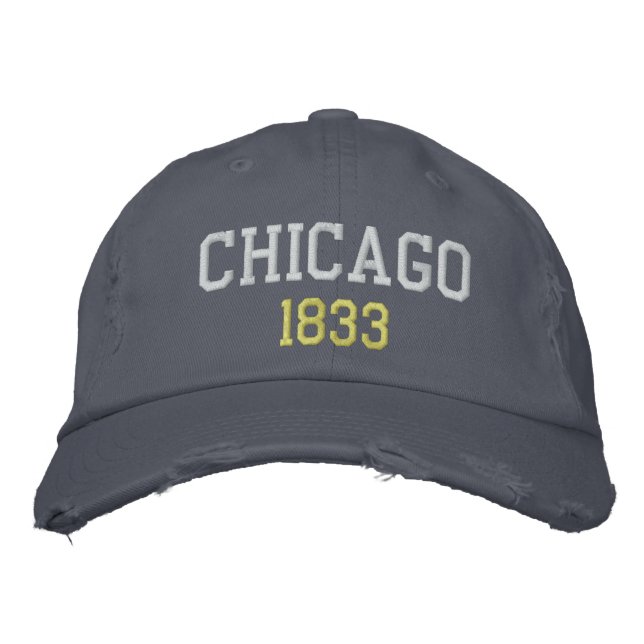 Gorra Bordada Chicago, 1833 (Anverso)