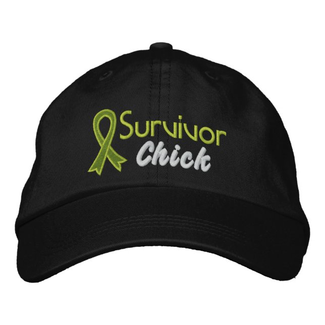 Gorra Bordada Chick superviviente - Linfoma (Anverso)
