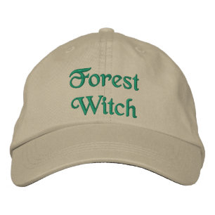 Gorra Bordada Cita de bruja de bosque de bonito Khaki verde
