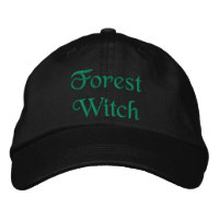 Cita de bruja de bosque de bonito verde negro