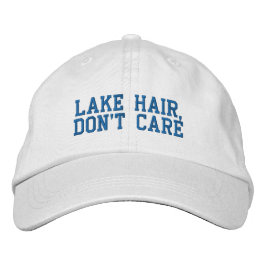 Gorra Bordada Cita graciosa que el cabello del lago no se preocu