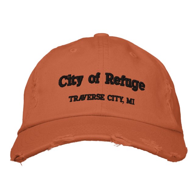 Gorra Bordada CIty of Refuge Traverse City, MI (Anverso)