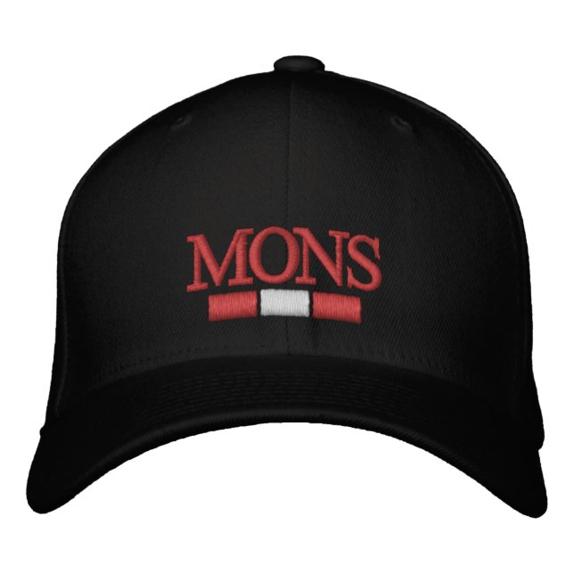 Gorra Bordada Ciudad de Mons en Bélgica (Anverso)