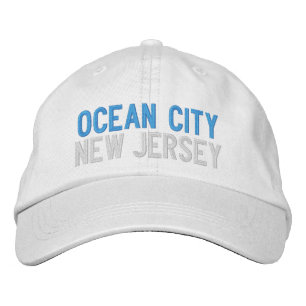 GORRA BORDADA CIUDAD DEL OCÉANO NUEVA JERSEY ABORDÓ LA TAPA DE B