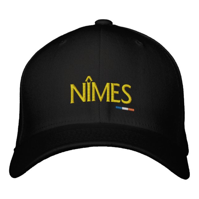 Gorra Bordada Ciudad histórica de Nîmes (Anverso)