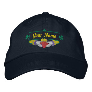 Gorra Bordada Claddagh irlandés personalizado