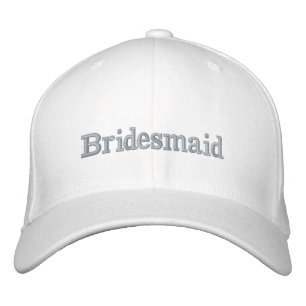 Gorra Bordada Clásica Elegante Y Moderna Bridesmaid.