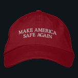 Gorra Bordada Clásico vuelve a hacer a Estados Unidos seguro y a<br><div class="desc">Esta cosa "genial" no parece estar funcionando tan bien. Esta vintage oposición política antimaga ha sido bordada con las palabras "HAGAN A ESTADOS UNIDOS SEGURA DE NUEVO",  pero también es un templo para que cambies estas palabras a lo que quieras,  siempre y cuando sea necesario.</div>