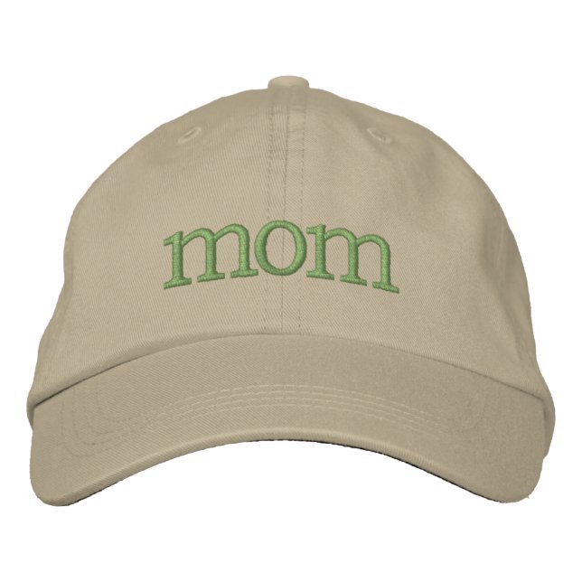 Gorra Bordada Classic "MOM"  Embroidered Ball Cap (Anverso)