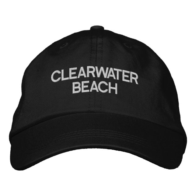 Gorra Bordada Clearwater Beach Florida Embroidered Baseball Hat (Anverso)