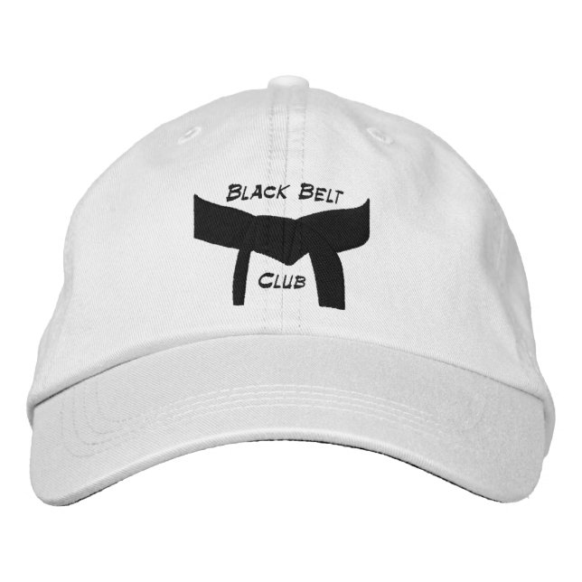 Gorra Bordada Club de Cinturón Negro de Artes Marciales personal (Anverso)