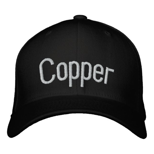 Gorra Bordada Cobre (Anverso)