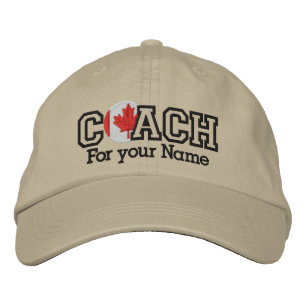 Gorra Bordada Coche canadiense personalizado con su nombre