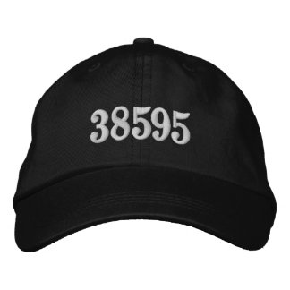 Gorra Bordada Código postal o código de área del personalizado