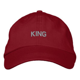 Gorra Bordada Color del texto de Guay del texto de KING - Aseo p