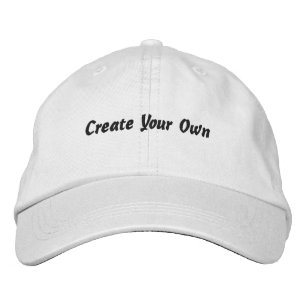Gorra Bordada Color negro de la letra del guión de la aguja Crea