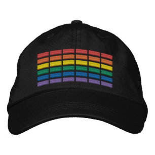 Gorra Bordada Colores del arcoiris LGBT bandera del orgullo gay