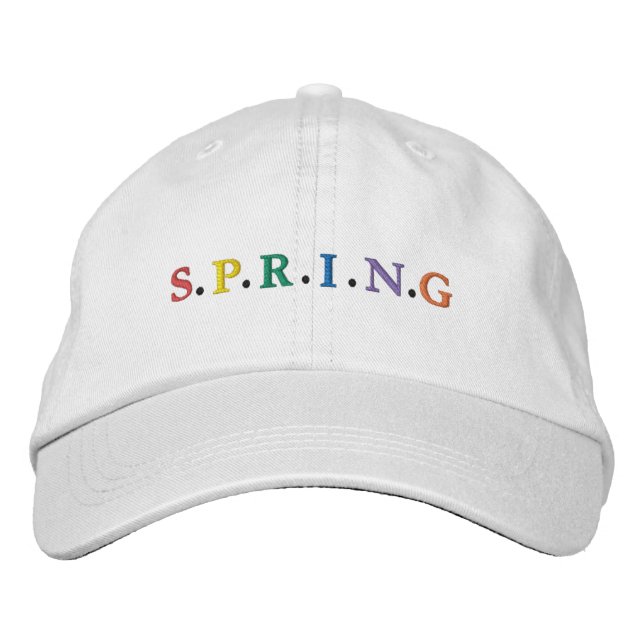 Gorra Bordada Colorful SPRING Embroidered Baseball Cap (Anverso)