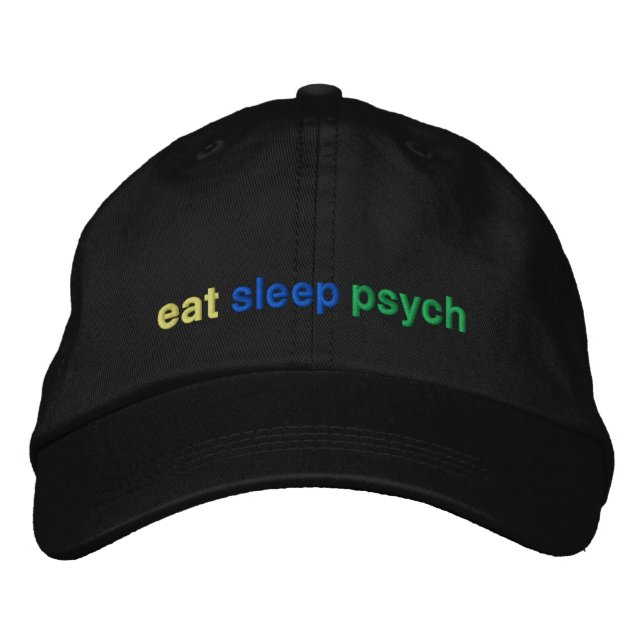 Gorra Bordada comer, dormir, psique (Anverso)