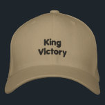 Gorra Bordada Comfort KING Victory Text Royal Stylish-Hat Khaki<br><div class="desc">King Victory Printed on a Khaki Basic Flexfit Wool Cap brings a bold mix of royalty and everyday style that stands out effortlessly. The premium wool blend offers a comfortable, long-lasting fit that keeps the cap looking sharp wear after wear. This hat is perfect for anyone who wants to show...</div>