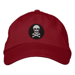 Gorra Bordada Con Calavera Y Huesos Cruzados