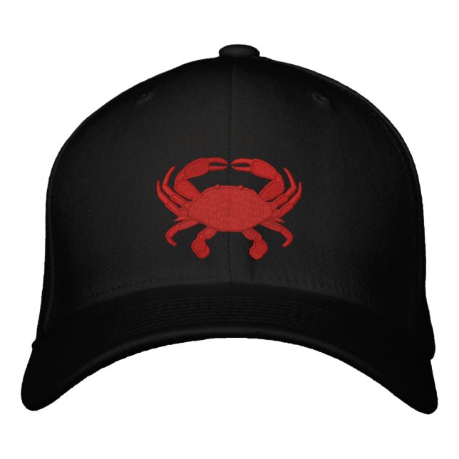 Gorra Bordada con Cangrejo Rojo (Anverso)