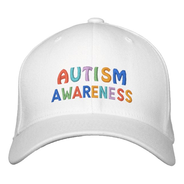 Gorra Bordada Conciencia sobre el autismo (Anverso)