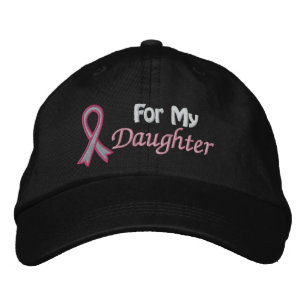 Gorra Bordada Conciencia sobre el cáncer de mama para mi hija