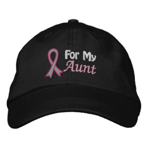 Gorra Bordada Conciencia sobre el cáncer de mama para mi tía