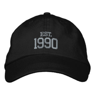 Gorra Bordada Conmemorativo de año / fecha personalizado