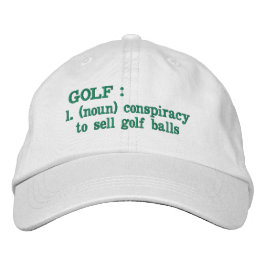 Gorra Bordada Conspiración de golf