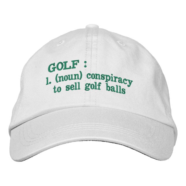 Gorra Bordada Conspiración de golf (Anverso)