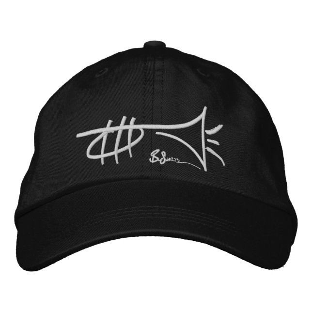 Gorra Bordada Cool Trumpet Drawing Embroidered Hat (Anverso)
