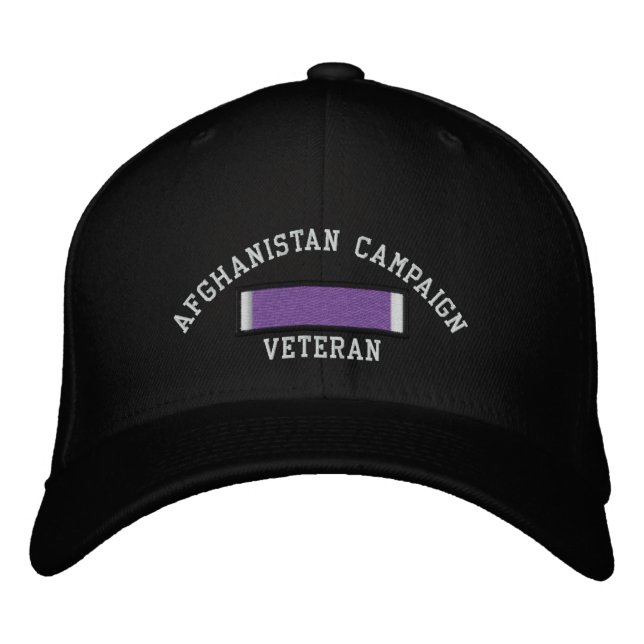Gorra Bordada Corazón púrpura de Afganistán (Anverso)