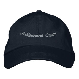 Gorra Bordada Corona de Logro Navy Honrando Logros-Gorra Ajustad