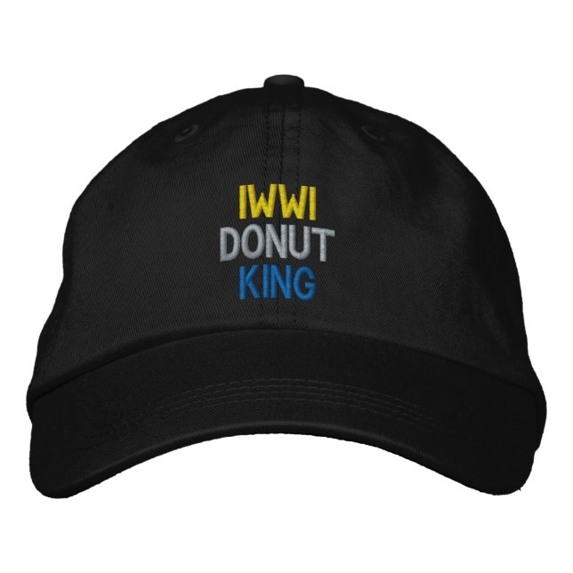 Gorra Bordada corona DONUT KING (Anverso)