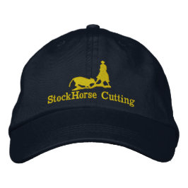 Gorra Bordada Cortar caballo con tapón de silueta de vaca